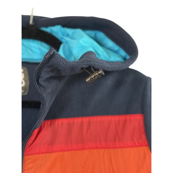 YO Colorado Retro Rainbow Stripe Hooded Jacket WM | Fleece Lined Softshell | NWT - Picture 5 of 11